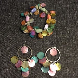 Earring & bracelet set